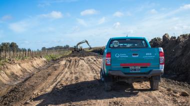 Puerto Quequén aportó fondos para recuperar caminos rurales afectados por las lluvias