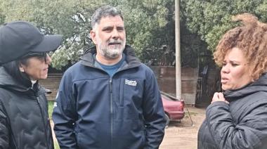 Andrea Cáceres y Diego Ginestra visitaron el Centro de Murga Hoy Bailaré