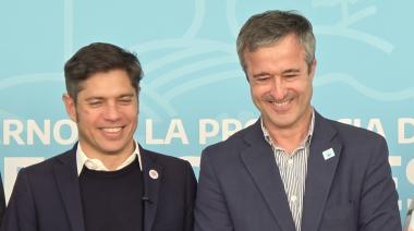 Kicillof en Lobería: gestión con Barrena y una fuerte defensa del rol del Estado