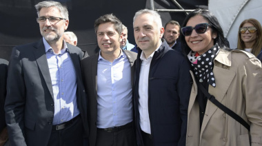 Kicillof encabezó la apertura de los Juegos Bonaerenses junto a Larroque y Andrea Cáceres