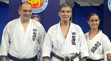 Karatecas de Necochea entrenaron con Hiroshi Ishikawa, referente internacional del Shotokan