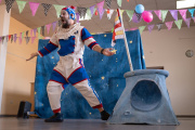 El Payaso Faina presenta su función inclusiva por primera vez en Necochea