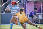 Milagros Echaves, la quequenense que buscará el bronce con Argentina en el Panamericano de Rugby Seven