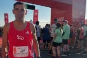 Federico Santibáñez brilló como el mejor necochense en la Media Maratón de Mar del Plata