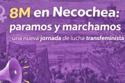 8M en Necochea: memoria, reclamos y actividades en una nueva jornada de lucha transfeminista