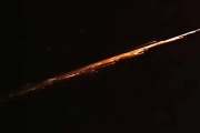 “Lluvia de fuego” en la Patagonia: restos de un cohete chino sorprendieron el cielo de Río Negro