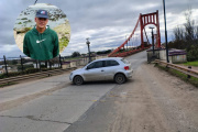 No pueden despedir a Gonzalo Alaniz: cortan el Puente Colgante y denuncian cómo fue el accidente laboral