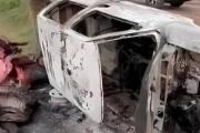 Abigeato en Lobería: faenaron seis vacas y la fuga terminó con una camioneta incendiada