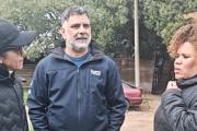Andrea Cáceres y Diego Ginestra visitaron el Centro de Murga Hoy Bailaré