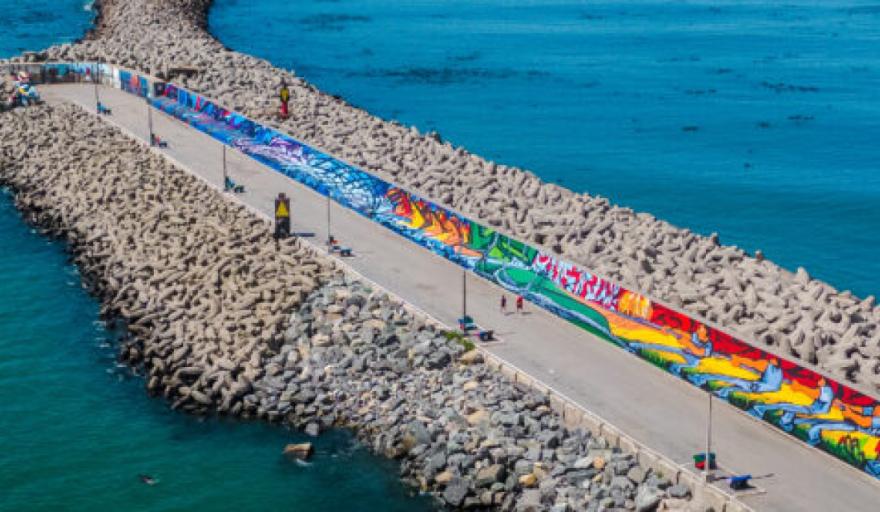 Inauguran la restauración del mural Reflejos y la galería de arte público Mar Adentro, única en el mundo