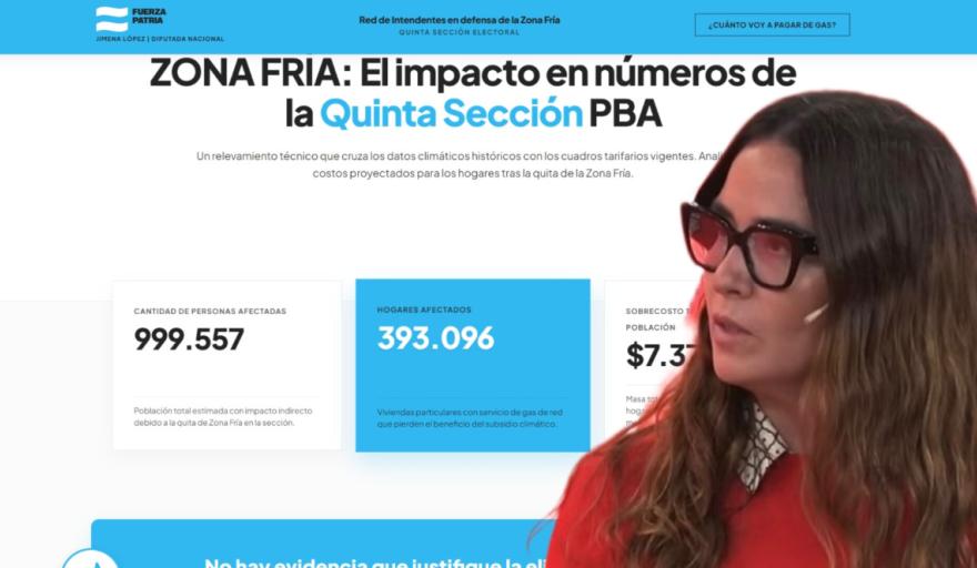 Jimena López mostró cuánto subiría el gas sin Zona Fría en Necochea