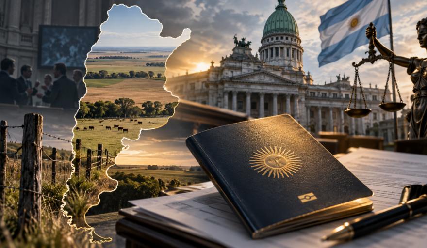 Pasaporte dorado en Argentina: el punto legal que reaviva la pelea por las tierras